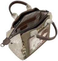 Anekke 'Muse' Damenhandtasche gemustert beige/braun