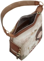 Anekke 'Muse' Umhängetasche gemustert beige