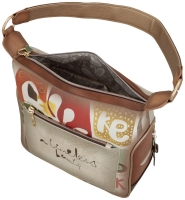 Anekke 'Muse' Umhängetasche gemustert beige