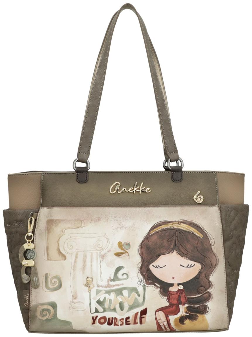 Anekke 'Muse' Shoppertasche gemustert beige/braun