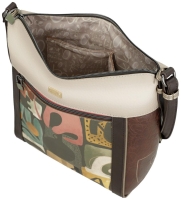 Anekke 'Muse' Damenumhängetasche gemustert beige