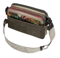 Anekke 'Muse' Umhängetasche gemustert beige