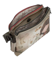 Anekke 'Muse' Umhängetasche gemustert beige