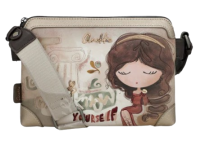 Anekke 'Muse' Umhängetasche gemustert beige