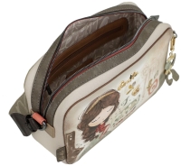 Anekke 'Muse' Damenumhängetasche gemustert beige