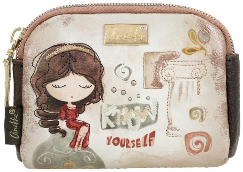 Anekke 'Muse' Schlüsseltasche gemustert klein braun/beige