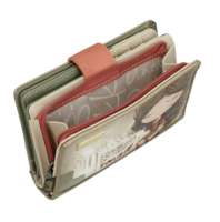 Anekke 'Muse' Damenbörse RFID-Schutz gemustert beige