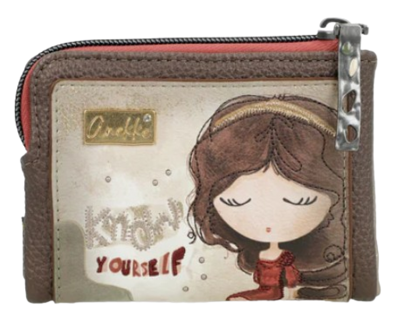 Anekke 'Muse' Damenbörse RFID-Schutz gemustert beige/braun