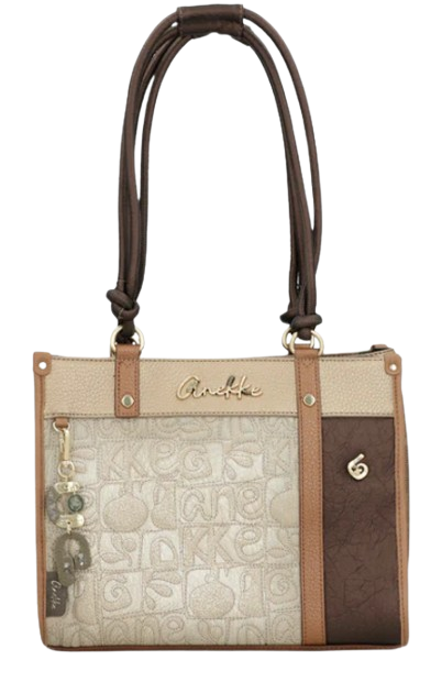 Anekke 'Muse' Damenhandtasche beige/braun