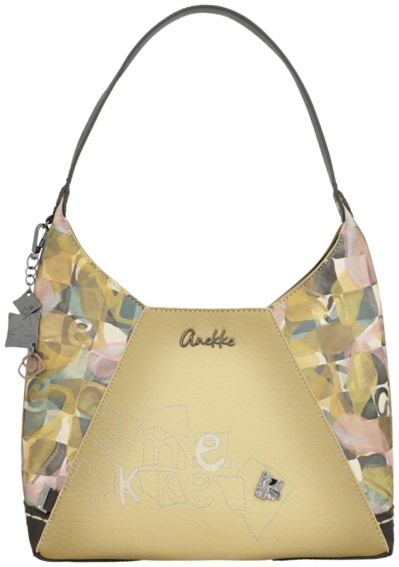 Anekke 'Muse' Damenhandtasche beige/grün
