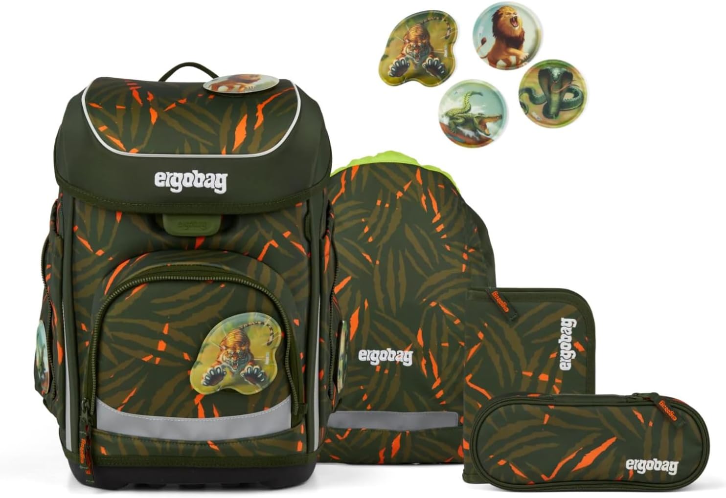 Ergobag 'ExBärdition' Cubo Schulranzen Set 5-tlg. 1,1kg 19L