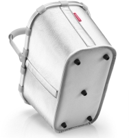 Reisenthel 'Carrybag Silver' Einkaufskorb mit Alurahmen Silver Crackel