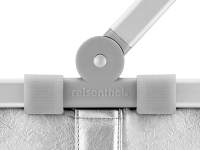 Reisenthel 'Carrybag Silver' Einkaufskorb mit Alurahmen Silver Crackel