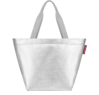 Reisenthel 'shopper M' Silver Crackel