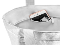 Reisenthel 'shopper M' Silver Crackel