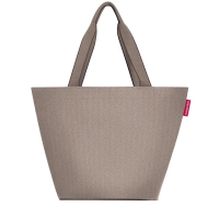 Reisenthel 'shopper M' 15l herringbone mokka