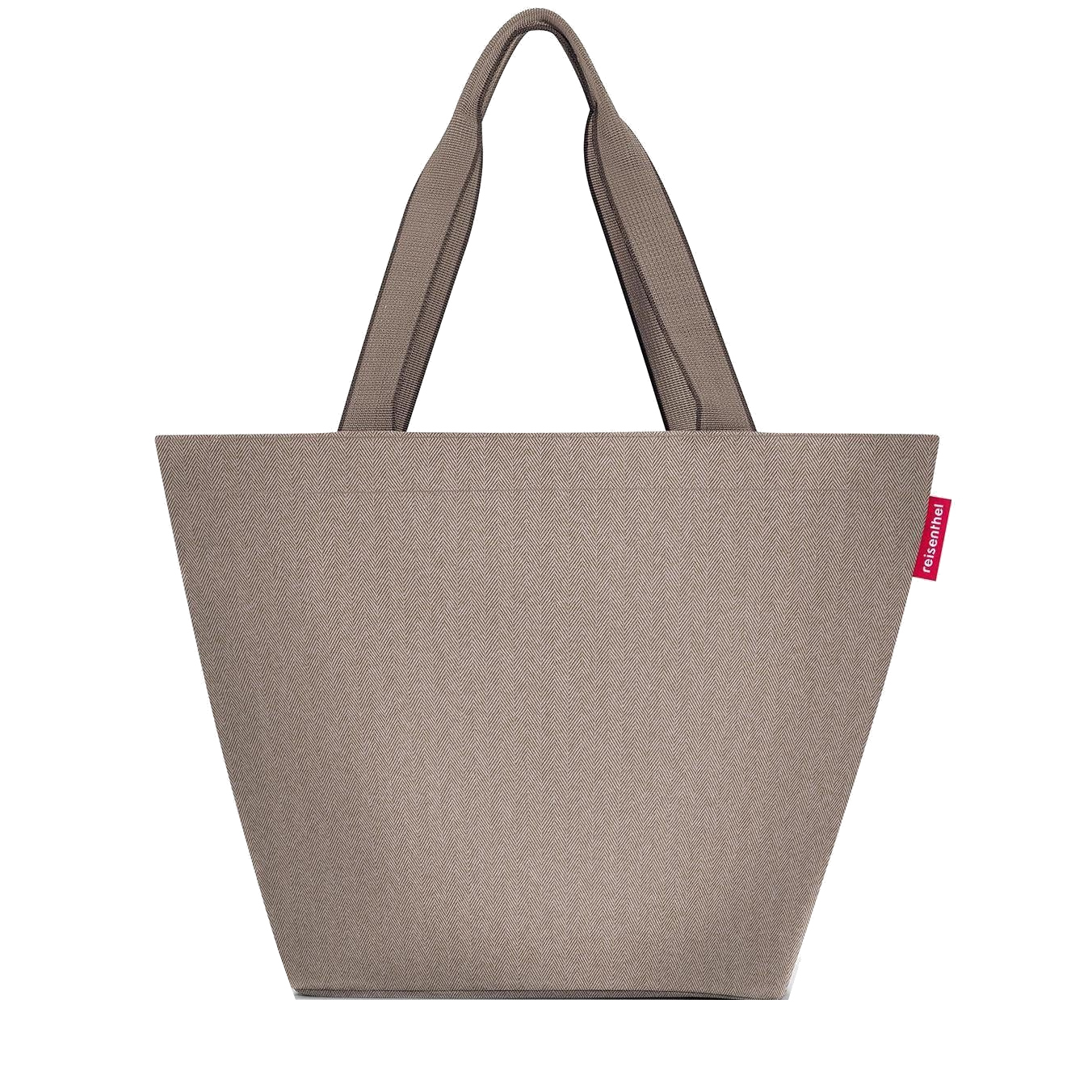 Reisenthel 'shopper M' 15l herringbone mokka