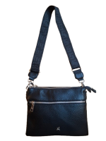 Prato 'LM Joyce' Umhängetasche breiter Riemen black