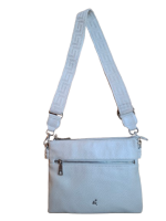 Prato 'LM Joyce' Umhängetasche breiter Riemen white