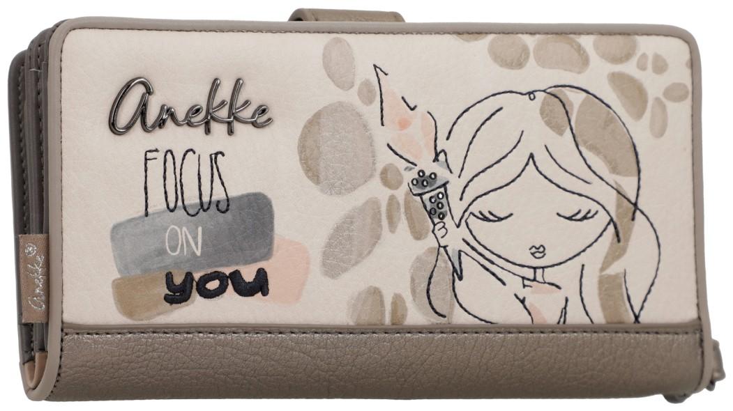 Anekke 'Olympia' Brieftasche mit RFID-Schutz Multicolor Beige