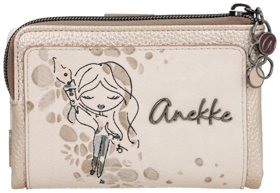 Anekke 'Olympia' Brieftasche mit RFID-Schutz Multicolor Beige