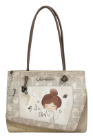 Anekke 'Sophia' Schultertasche Multicolor Beige