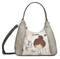 Anekke 'Sophia' Schultertasche Multicolor Beige