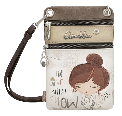 Anekke 'Sophia' Mini Umhängetasche Multicolor Beige