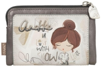 Anekke 'Sophia' Brieftasche mit RFID-Schutz Multicolor Beige/Braun