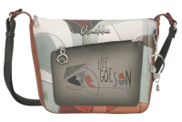 Anekke 'Auralis' Umhängetasche Multicolor Beige/Braun