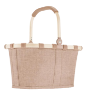 Reisenthel 'carrybag XS' Einkaufskorb klein mit Alurahmen frame twist coffee