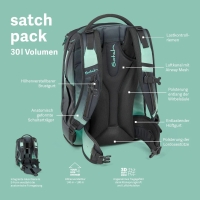 Satch 'Magnolia Dream' Schulrucksack 1100g 30Liter