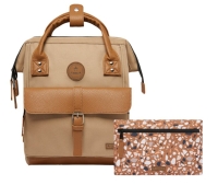 CABAIA 'Adventurer' Rucksack S KUALA LUMPUR cream & camel leather