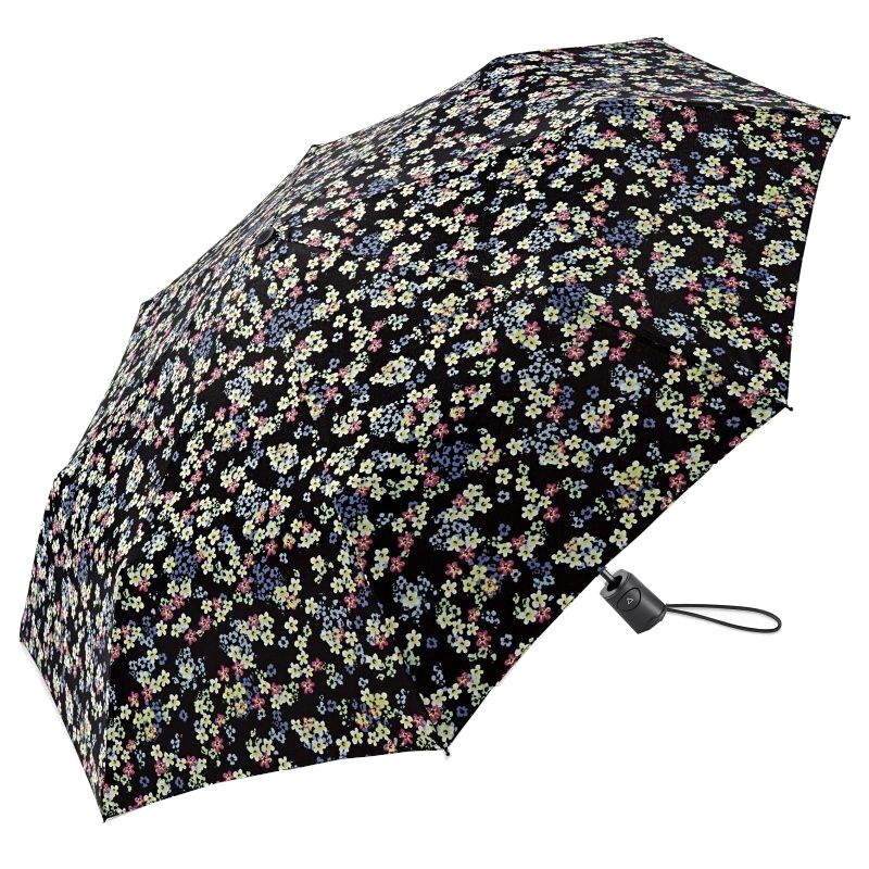 Happy Rain Mini AC automatic Faltschirm Millefleurs