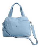 Prato Umhängetasche mit 2 Henkel und Schultergurt Blue