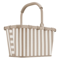Reisenthel 'Carrybag' Einkaufskorb mit Alurahmen Summerstripes coffee