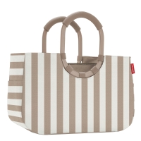 Reisenthel 'Loopshopper M frame' mit Alugriffen und Organizer summerstripes coffee