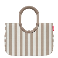 Reisenthel 'Loopshopper M frame' mit Alugriffen und Organizer summerstripes coffee