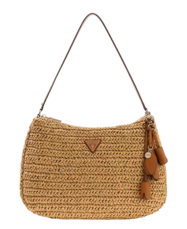 Guess 'Ofelia' Schultertasche Natural/Cognac