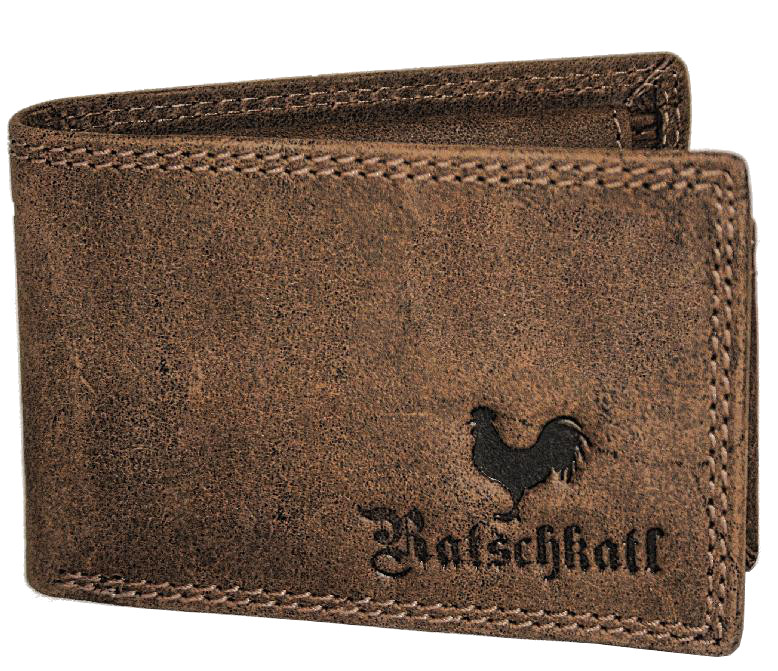 Ratschkatl Scheintasche mini echt Rindleder braun