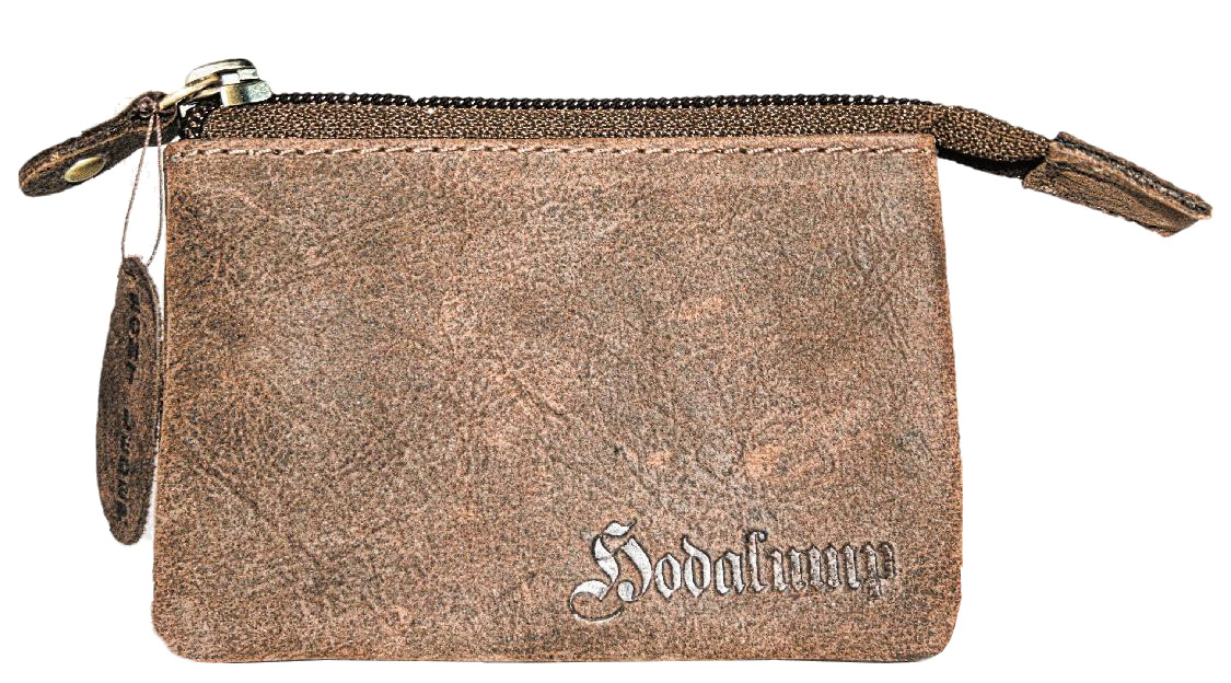 Hodalump 'Hansi' Schlüsseletui XL mit 3 Fächern echt Leder braun