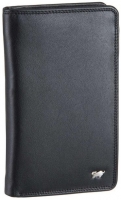 Braun Büffel 'Golf' Multibörse mit Smartphonefach echt Leder schwarz