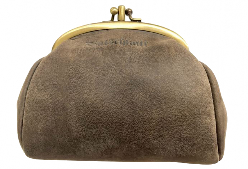 Ratschkatl 'Berta' Geldbörse echt Leder braun