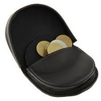 Camel active 'Vegas' Münzbörse echt Kalbsleder schwarz