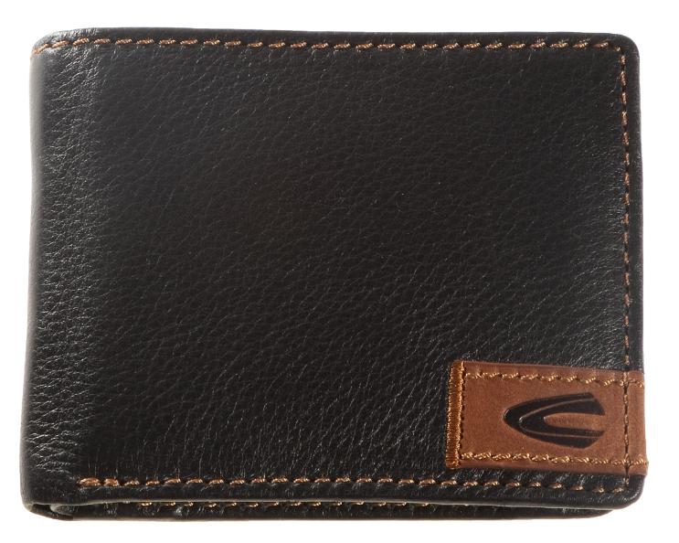 Camel active 'California' Börse Querformat echt Rindleder schwarz