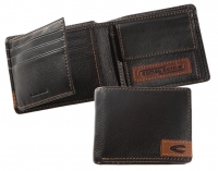 Camel active 'California' Börse Querformat echt Rindleder schwarz