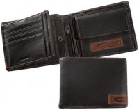 Camel active 'California' Börse Querformat echt Rindleder schwarz