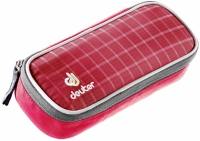 Deuter 'Pencilcase' Etuibox raspberry check