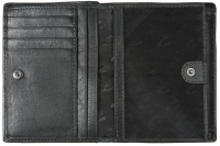 Camel active 'Atlanta' Kombibörse Hochformat mit RFID-Schutz echt Rindleder schwarz