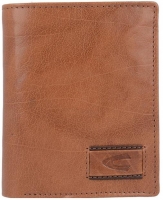 Camel active 'Panama' Kombibörse Hochformat echt Rindleder cognac